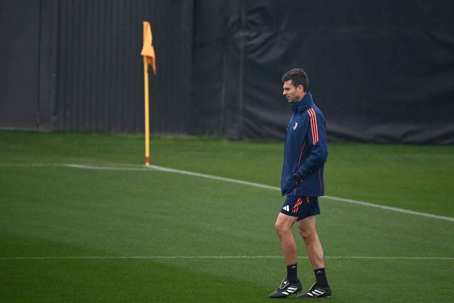 Thiago Motta durante la sessione di allenamento alla vigilia della gara di Champions League