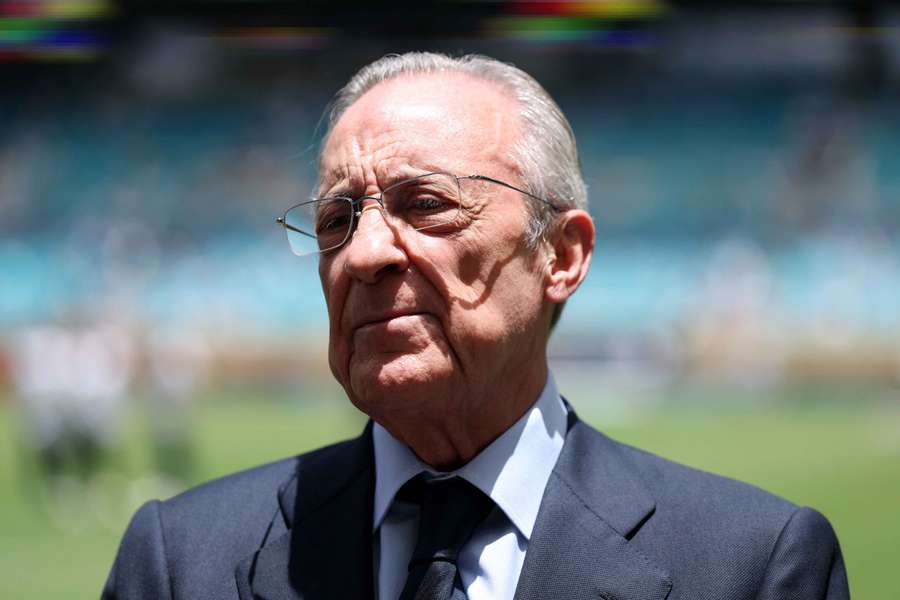 Florentino Pérez, en el Mundial de Clubes.