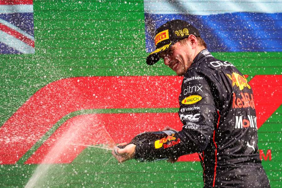 Verstappen celebrates another F1 win