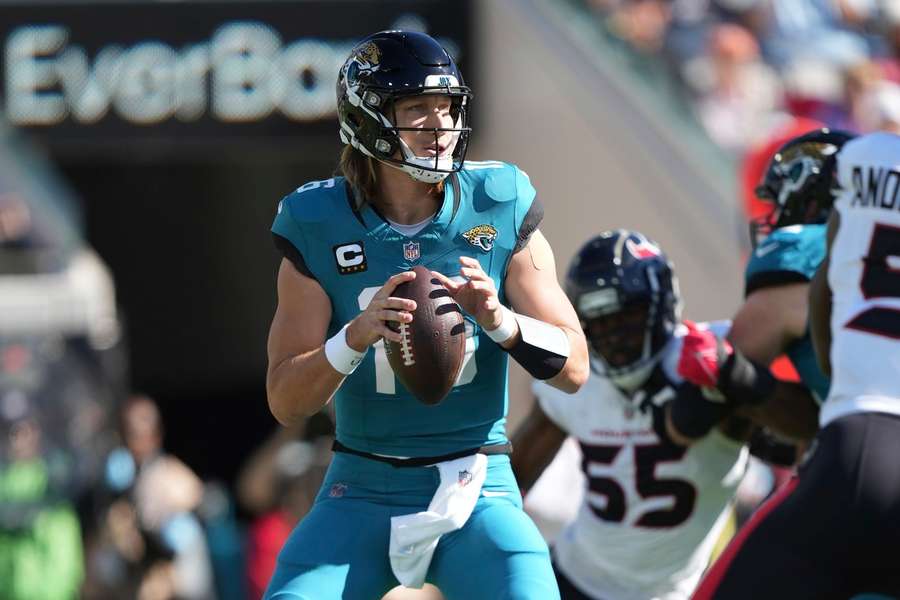 Jaguars' QB Trevor Lawrence in action