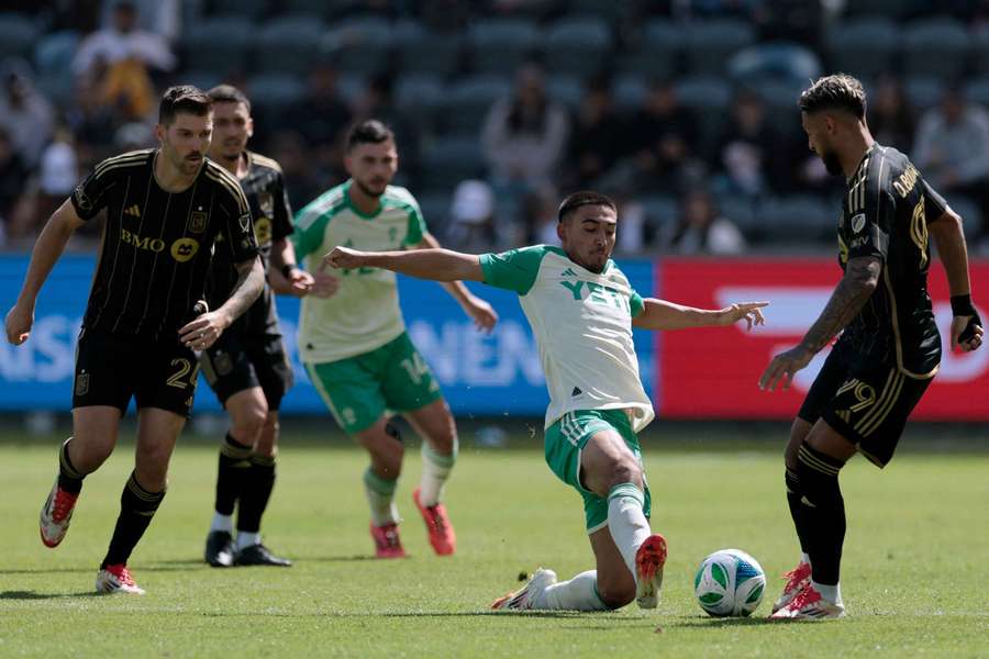 Los Angeles FC and Austin FC in action