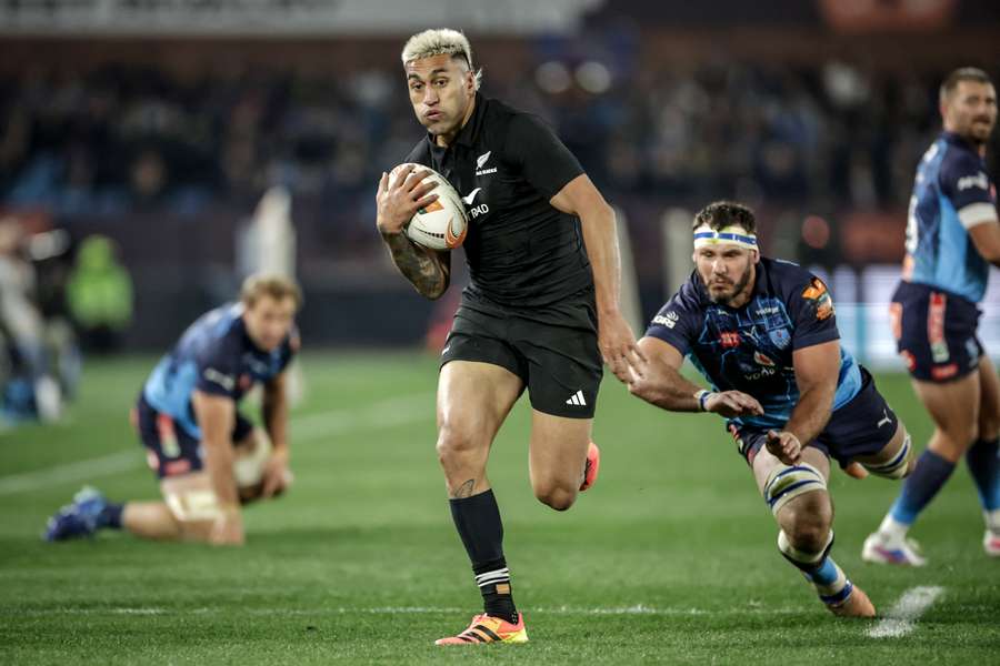 Rieko Ioane scored one of New Zealand's eight tries. Rieko Ioane scored one of New Zealand's eight tries.