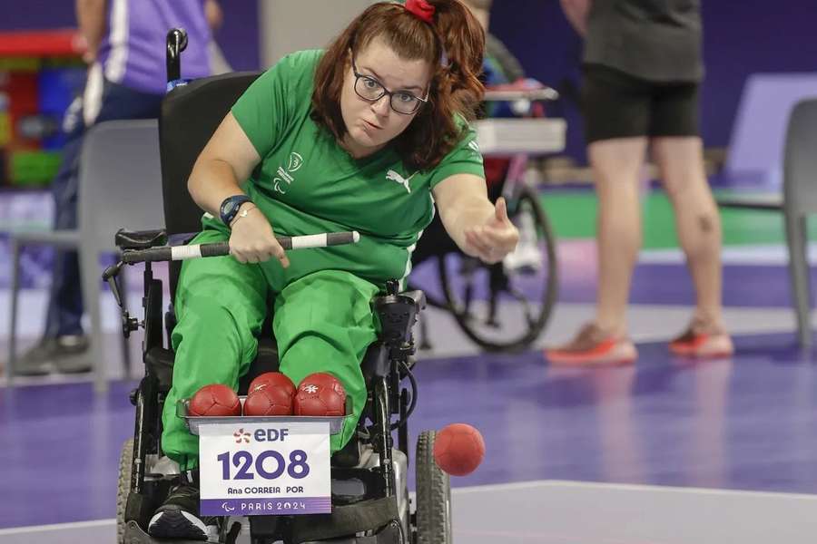 Portugueses em competição no Boccia