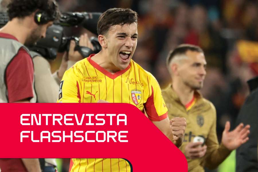 Andrija Bulatovic após a vitória do Lens frente ao Toulouse na Ligue 1