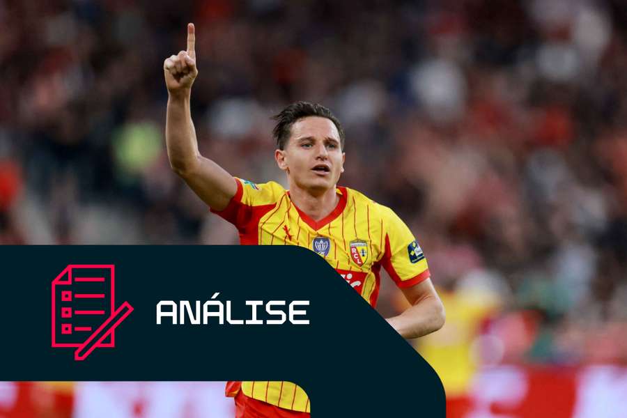 Florian Thauvin festeja pelo Lens Florian Thauvin festeja pelo Lens