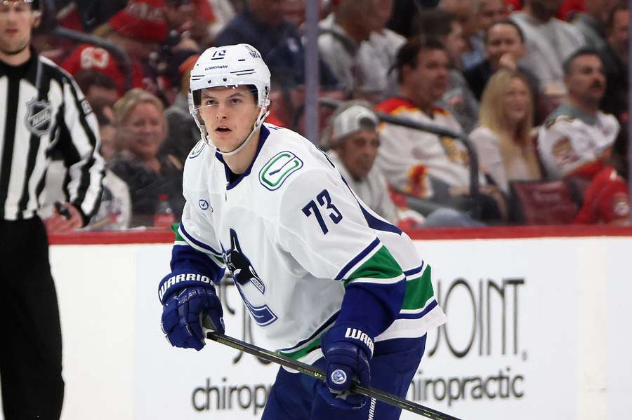 Lukas Reichel im Trikot der Canucks Lukas Reichel im Trikot der Canucks