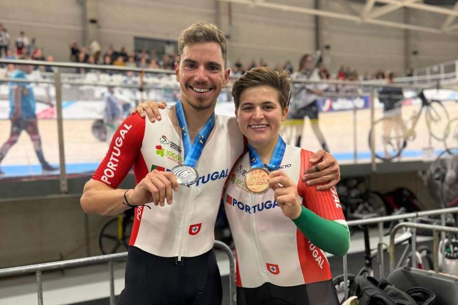 Portugal já tem duas medalhas após o primeiro dia dos Europeus de ciclismo de pista