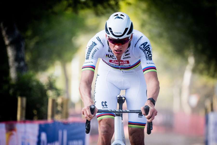 Van der Poel op de fiets