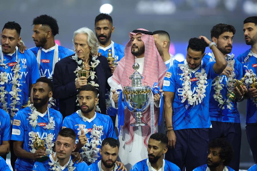L'Al Hilal festeggia la vittoria del campionato
