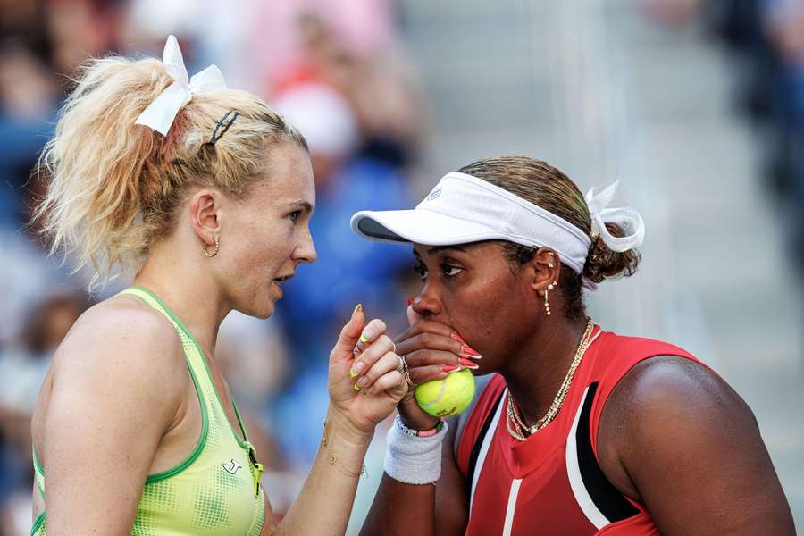 Kateřina Siniaková a Taylor Townsendová hrají o finále US Open. Kateřina Siniaková a Taylor Townsendová hrají o finále US Open.