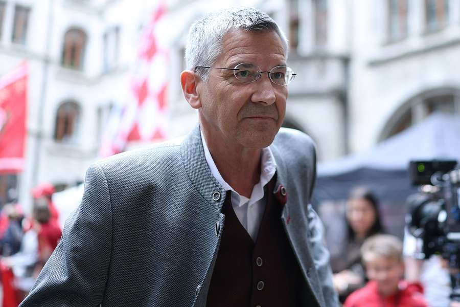 Herbert Hainer bei der Münchner Meisterfeier.