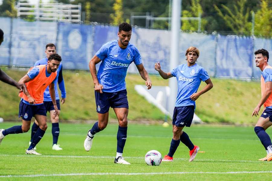 David Carmo no treino com o FC Porto