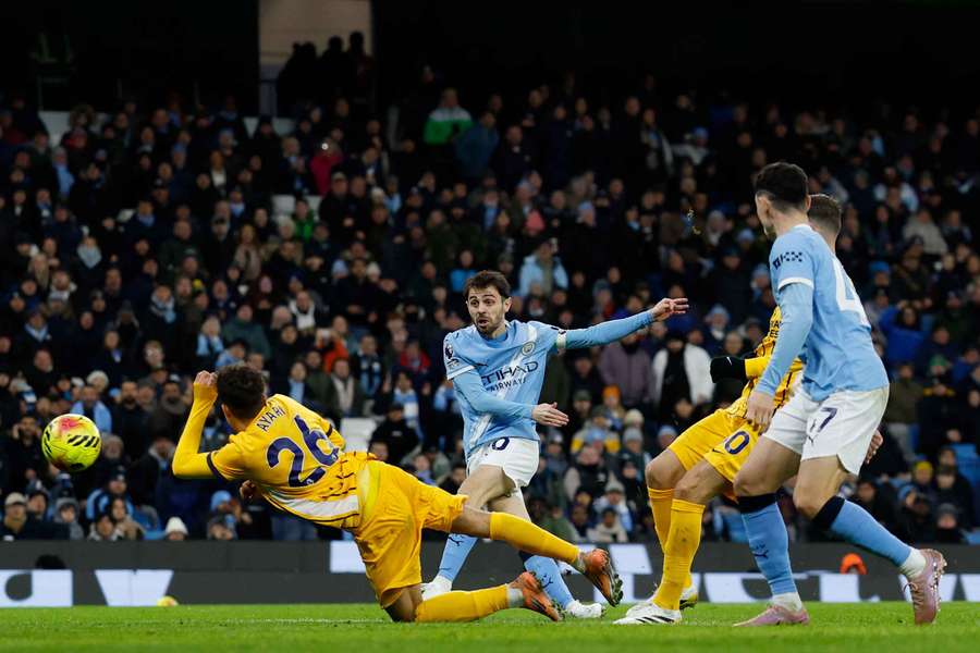 Bernardo Silva ao serviço do Manchester City