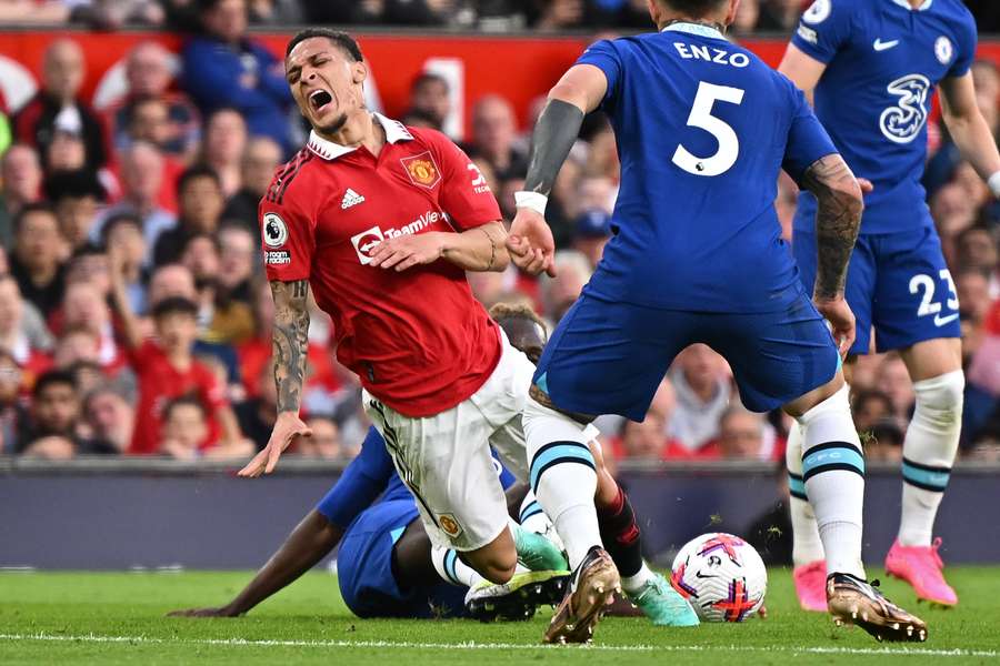 Antony was injured against Chelsea