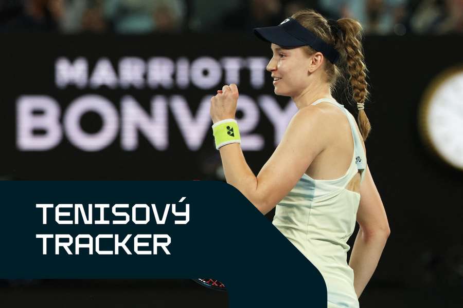 Rybakinová oslavuje titul na Australian Open.