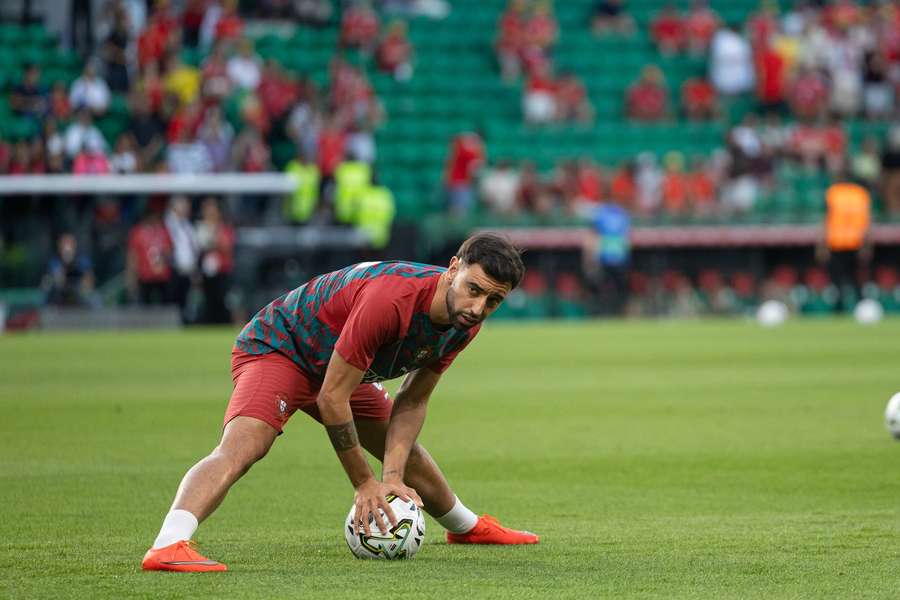 Bruno Fernandes foi titular diante do País de Gales e deve ser poupado com a Noruega Bruno Fernandes foi titular diante do País de Gales e deve ser poupado com a Noruega