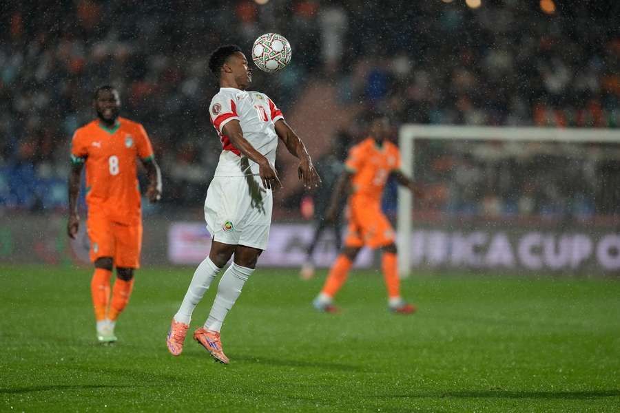 Geny Catamo in action for Mozambique