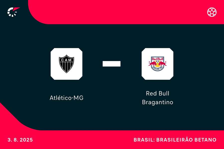 Atlético-MG e Red Bull Bragantino se enfrentam em Belo Horizonte