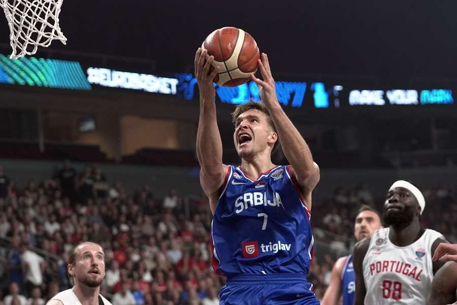 Bogdan Bogdanovic durante el Serbia-Portugal Bogdan Bogdanovic durante el Serbia-Portugal