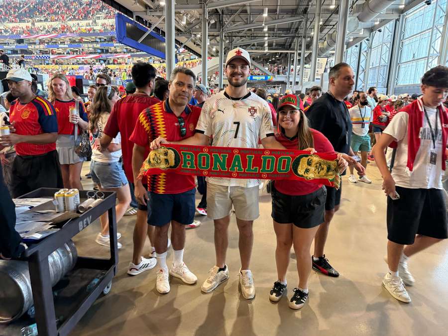 Ambiente previo del Portugal-España