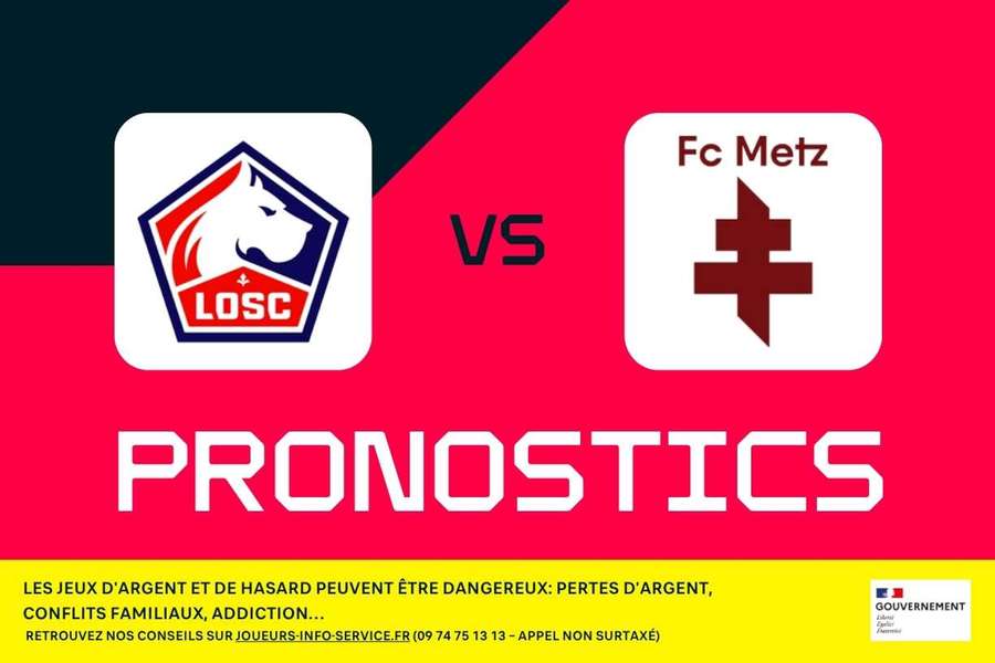 Lille - FC Metz : Pronostics, meilleurs paris et cotes (Ligue 1 - J9) Lille - FC Metz : Pronostics, meilleurs paris et cotes (Ligue 1 - J9)