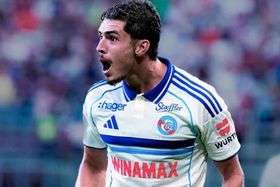 Útočník francouzského Štrasburku Joaquín Panichelli Útočník francouzského Štrasburku Joaquín Panichelli