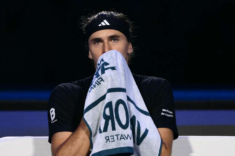 Alexander Zverev în timpul Turneului Campionilor