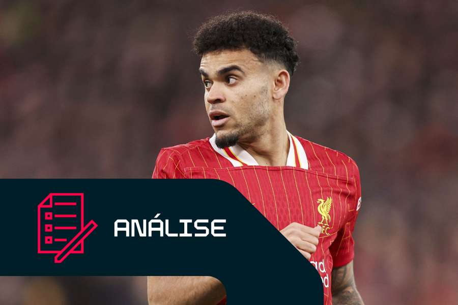 Luis Díaz em ação pelo Liverpool