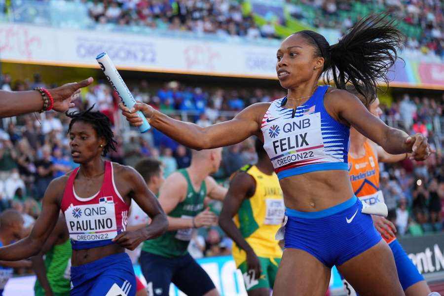 Allyson Felix bowed out with a bronze medal in Eugene