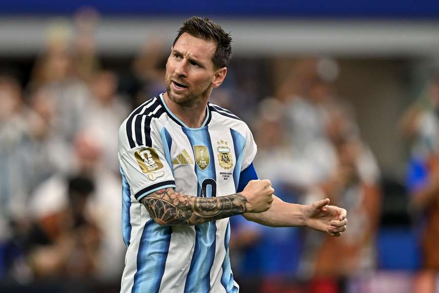 Hvězda reprezentace Argentiny Lionel Messi