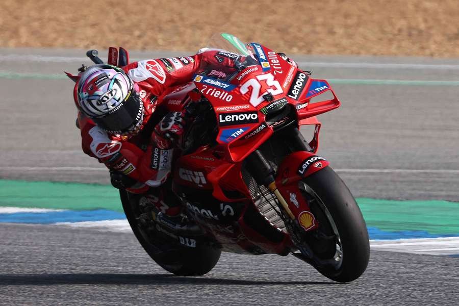 Ducati Lenovo Team's Enea Bastianini in action during the sprint