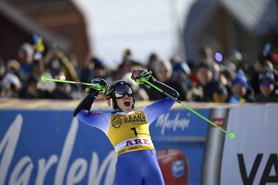 Federica Bignone beim Jubeln.