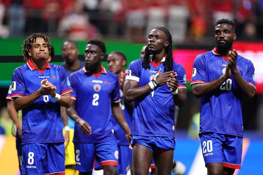 Haiti team applauds fans after loss to Morocco