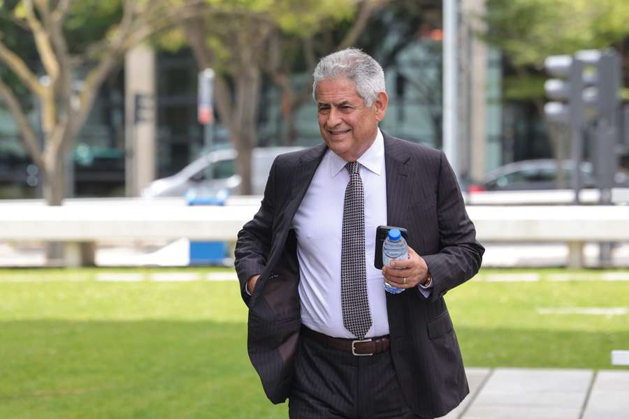 Luís Filipe Vieira, à chegada para a leitura do acórdão do processo "Saco Azul"