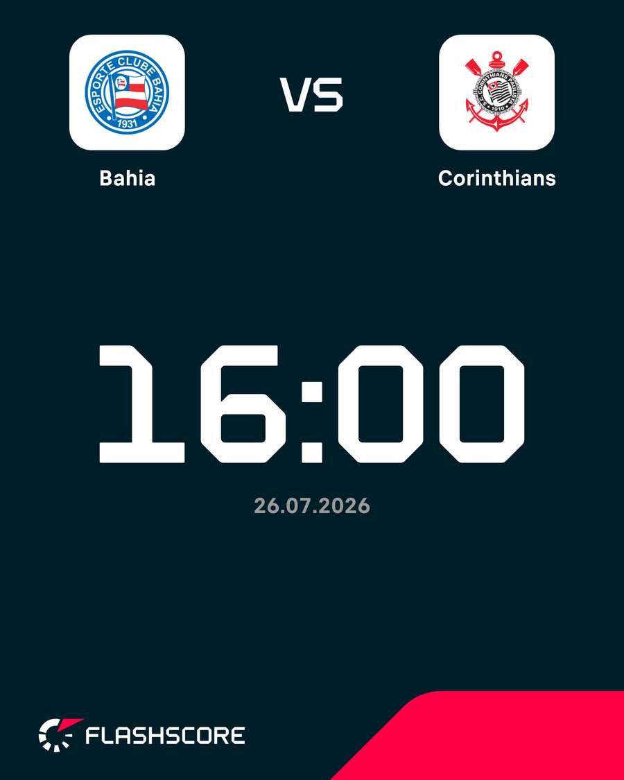 Bahia e Corinthians se enfrentam no domingo (26) Bahia e Corinthians se enfrentam no domingo (26)