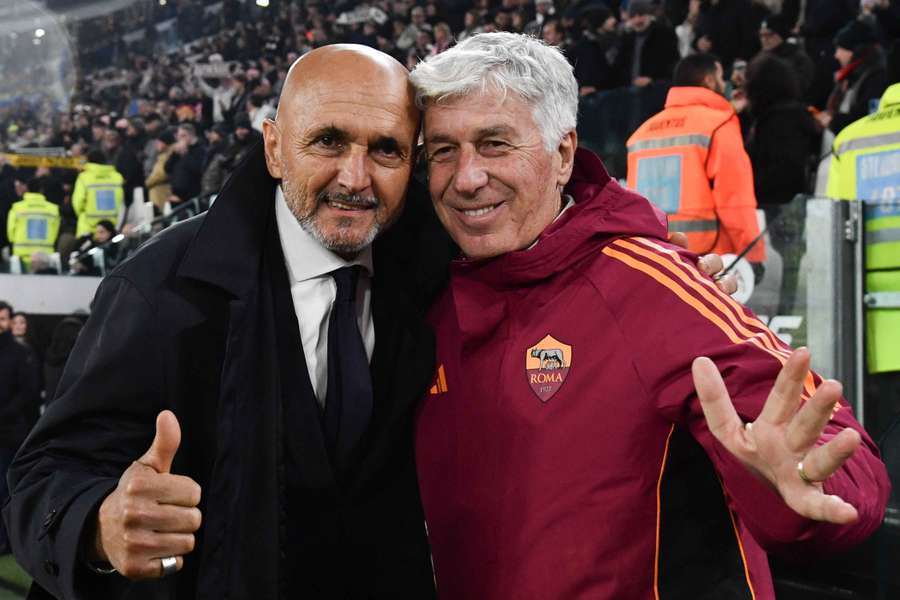 Luciano Spalletti con Gian Piero Gasperini Luciano Spalletti con Gian Piero Gasperini