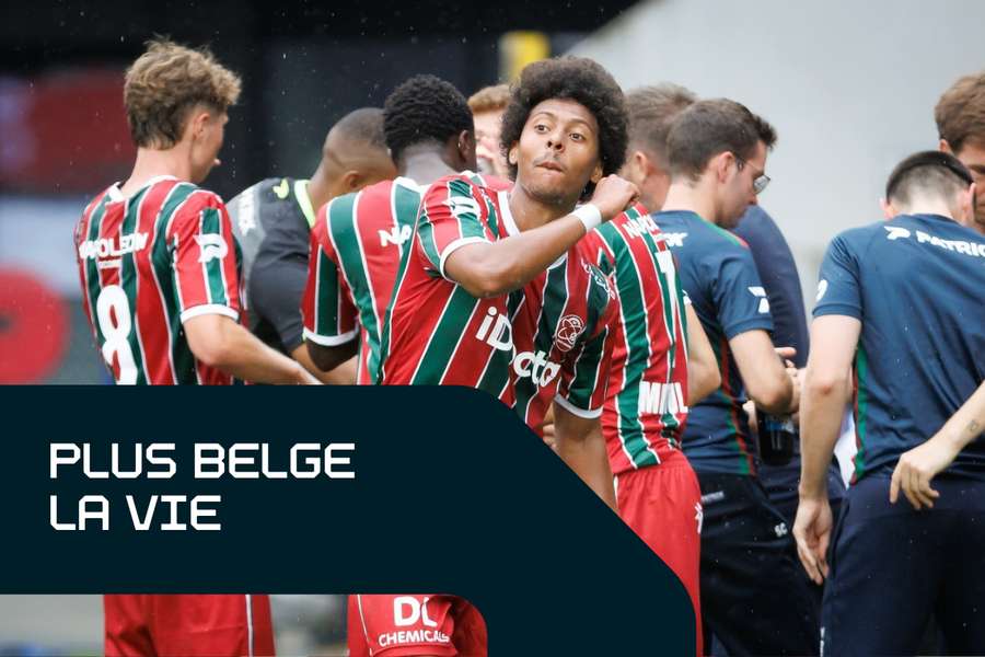 Marley Aké après son but contre Genk Marley Aké après son but contre Genk