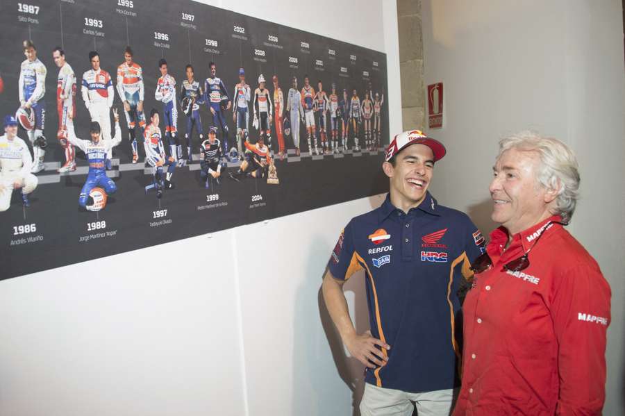 Marc Márquez e Ángel Nieto em 2015