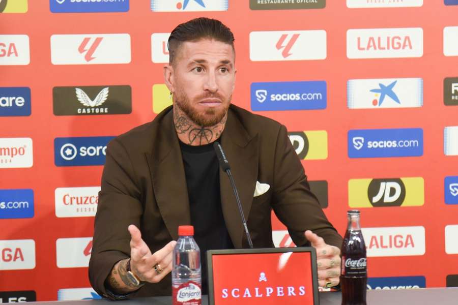 Sergio Ramos, en su despedida del Sevilla