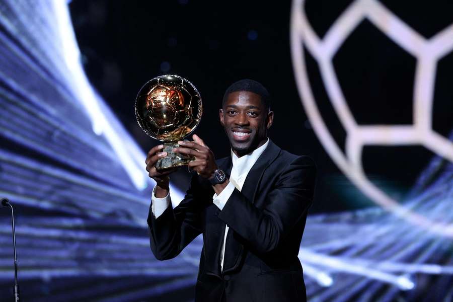 Ousmane Dembélé col Pallone d'Oro