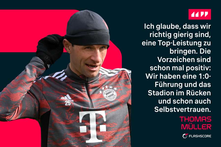 Thomas Müller im Vorfeld des Achtelfinal-Rückspiels.