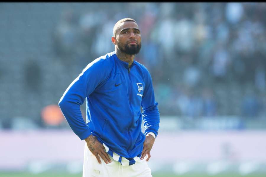 Kevin Prince Boateng sofreu a despromoção com o Hertha
