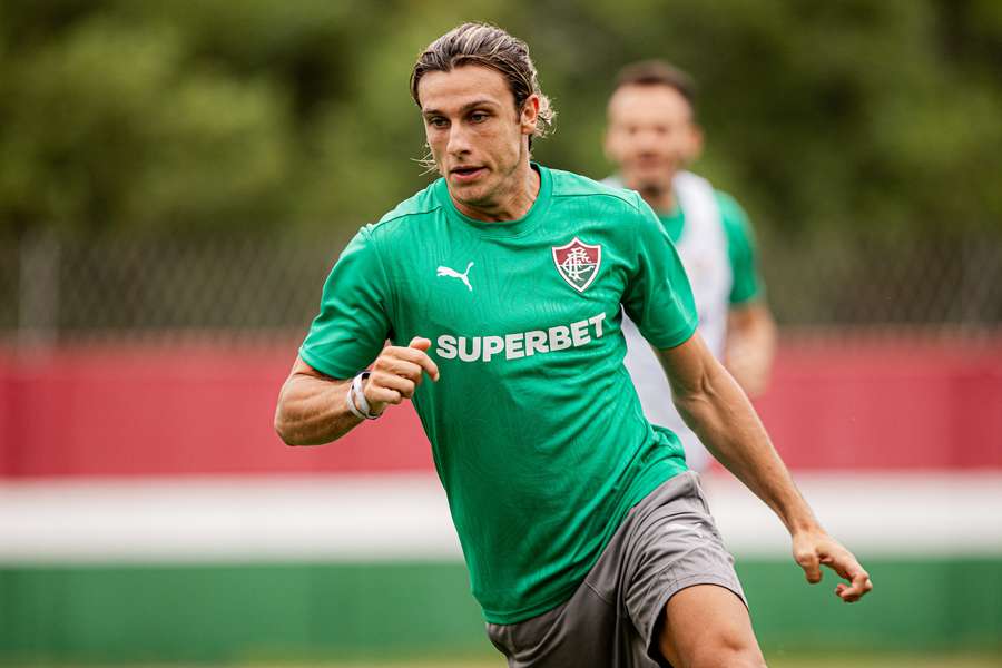 Canobbio em treino do Fluminense no CT Carlos Castilho Canobbio em treino do Fluminense no CT Carlos Castilho