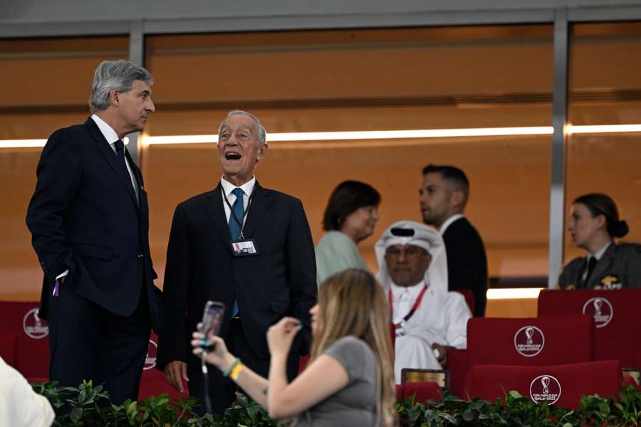 Marcelo Rebelo de Sousa está presente no Catar