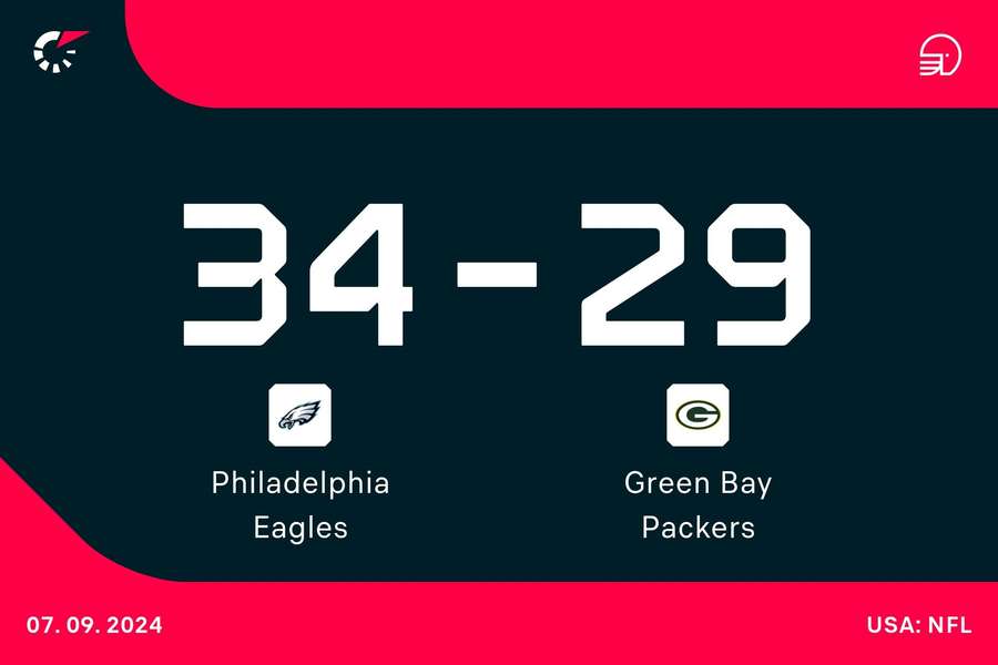 Philadelphia Eagles 34-29 Green Bay Packers