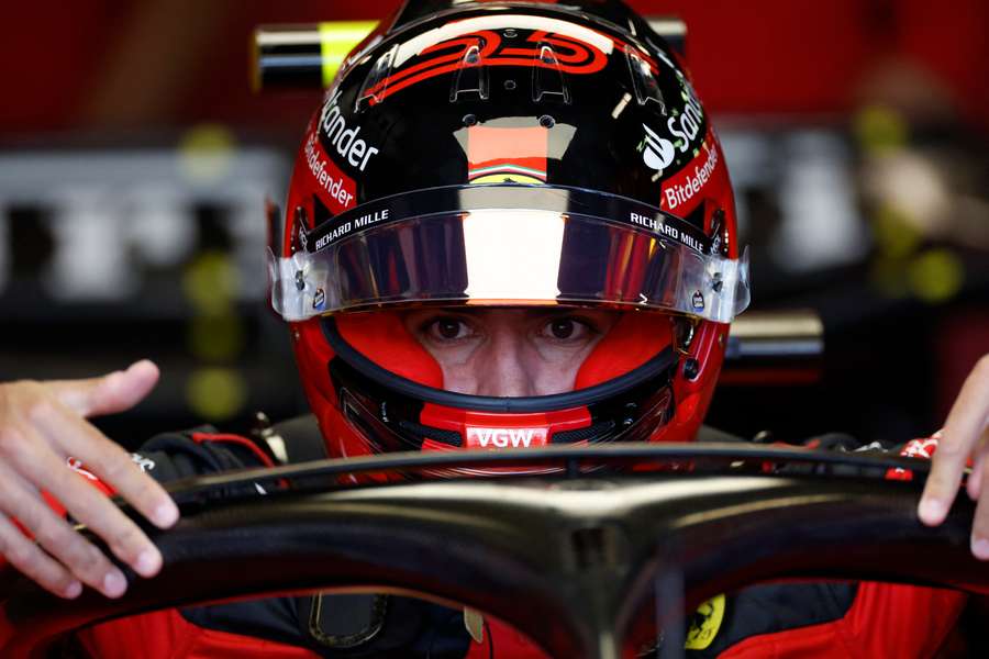 Ferrari's Carlos Sainz Jr during practice in Melbourne