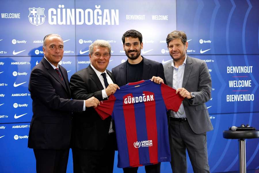 Gundogan joined the club from Man City