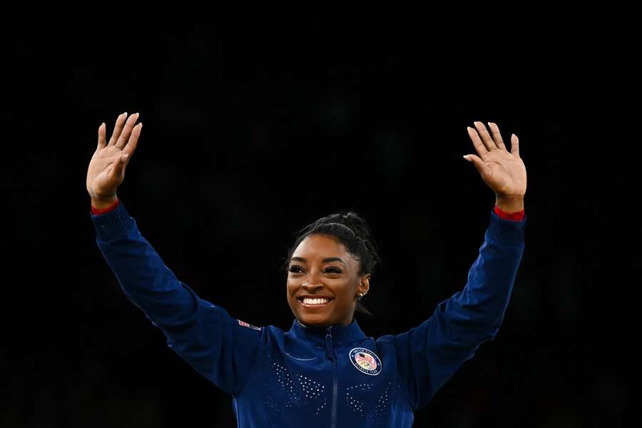 Record-chasing Biles primed to go out of Paris Olympics with a bang