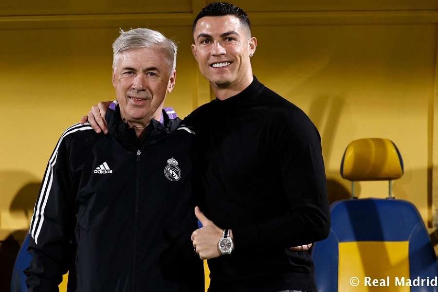 Cristiano Ronaldo e Carlo Ancelotti