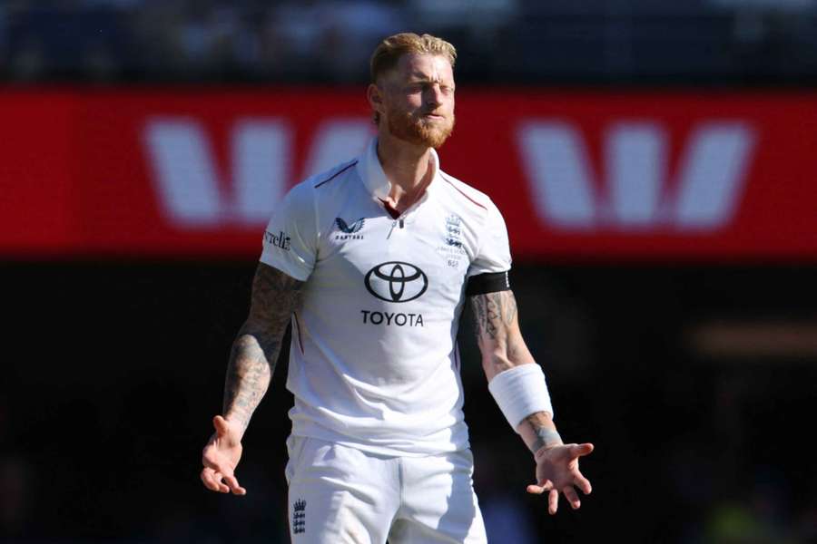 Ben Stokes reacts during the second Ashes test Ben Stokes reacts during the second Ashes test